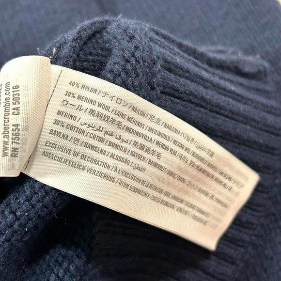 Abercrombie And Fitch Wool Blend Fairisle Knit‎ Sweater Mens M - Picture 6 of 6